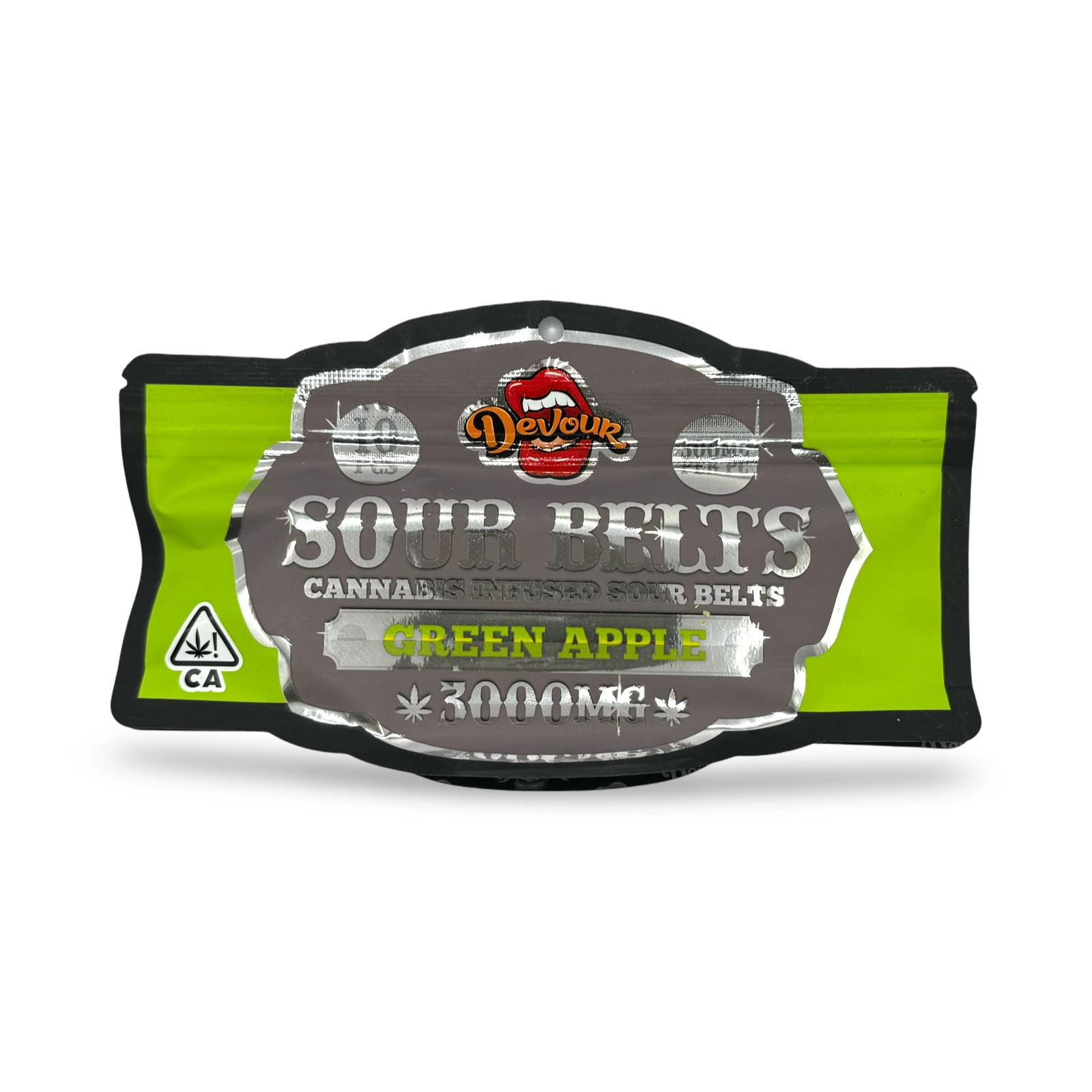 Devour Sour Belts | Green Apple | - 3000mg