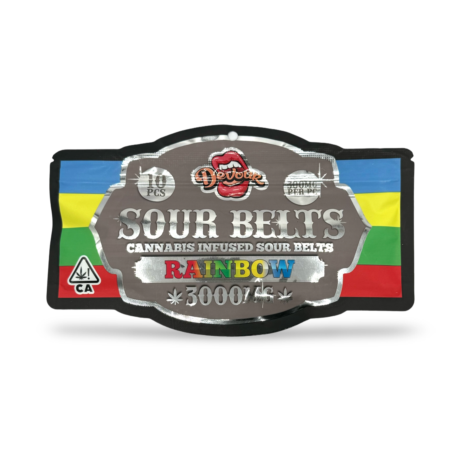 Devour Sour Belts | Rainbow | - 3000mg
