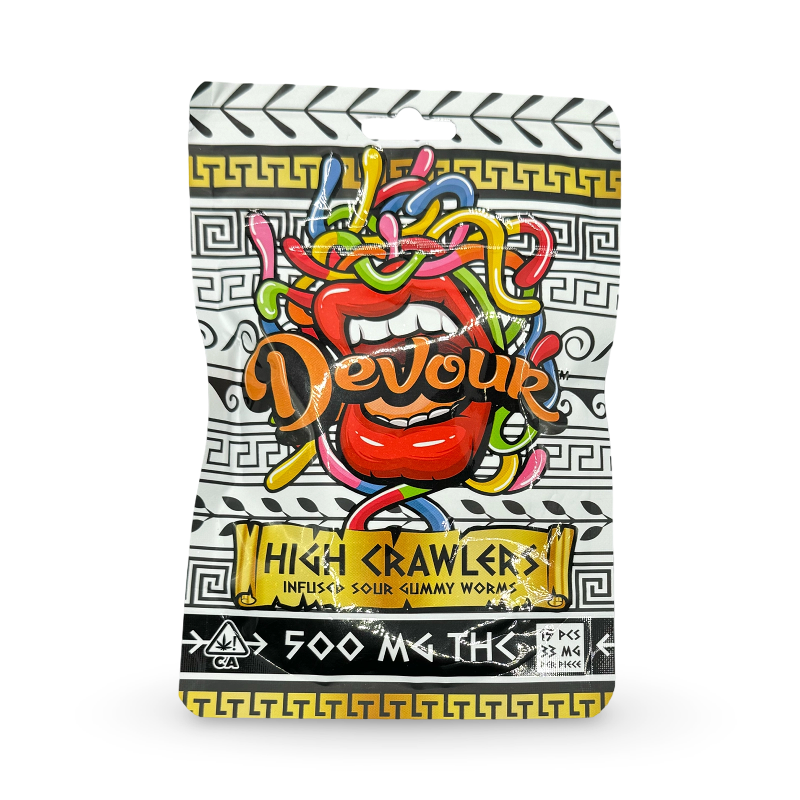 Devour Sour Gummy Worms | High Crawlers | - 500mg