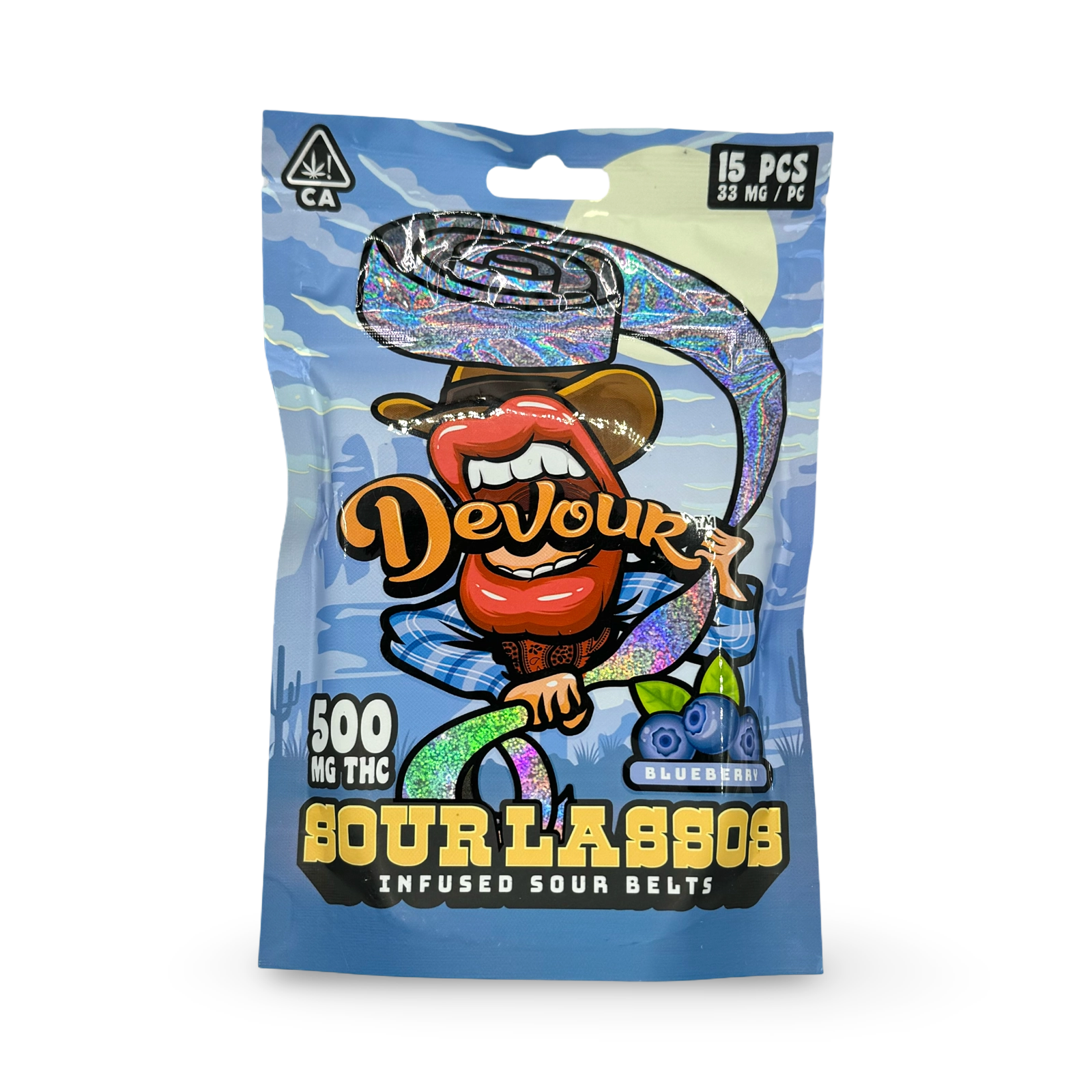 Devour Sour Lassos | Blueberry | - 500mg