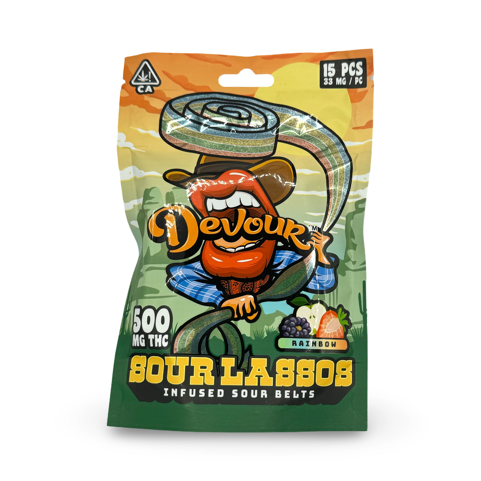Devour Sour Lassos | Rainbow | - 500mg