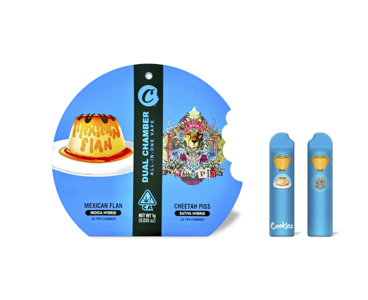 Cookies Dual Chamber Dispo 3-in-1 | Mexican Flan (IH) x Cheetah Piss (SH)