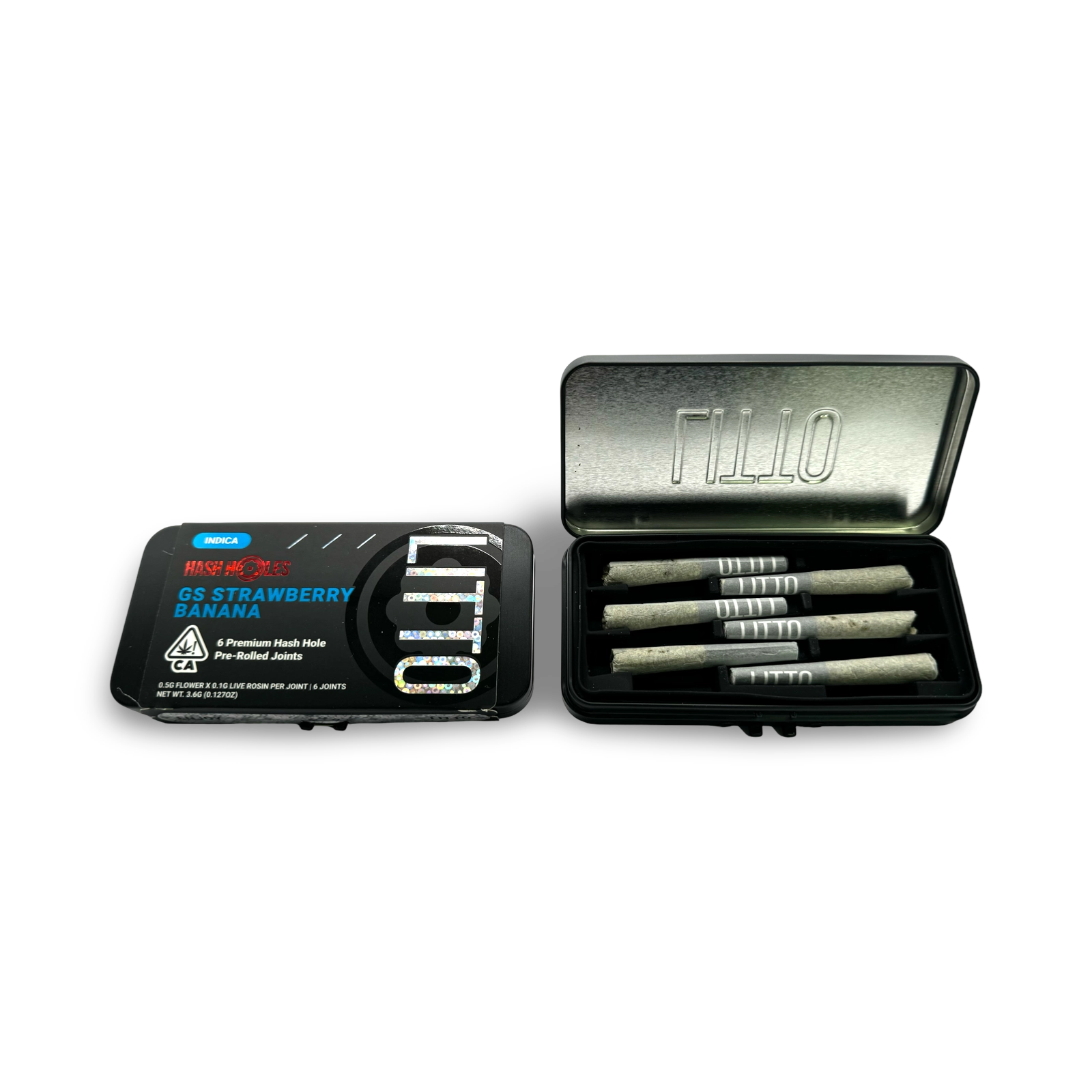 LITTO Premium Hash Hole Joint | GS Strawberry Banana | 6 Joints